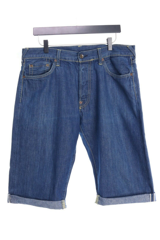 Men's EVISU Japon Indigo Genes Denim Selvage Shorts Size 34