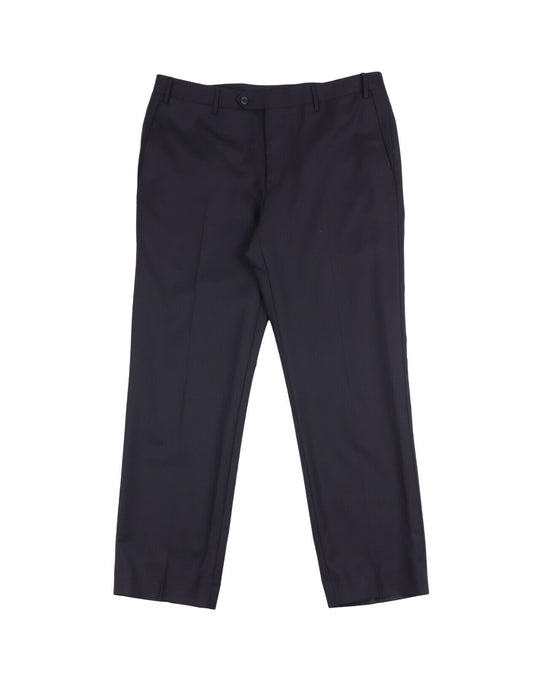 CORNELIANI Pants Navy Blue Virgin Wool Mens Trouser 50 7 R