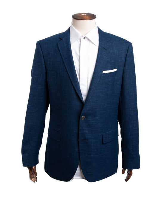 HUGO BOSS Sport Coat Blue Stretch Tailoring  Blazer Men's Size 54 IT / 44 UK