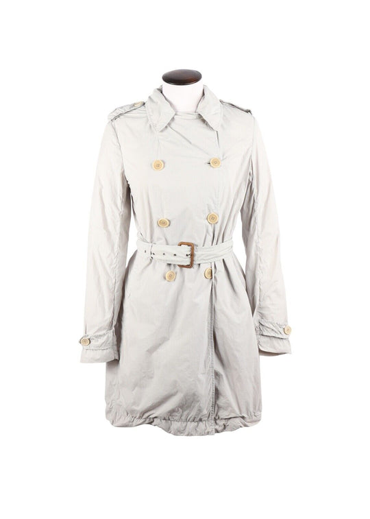 ASPESI Jacket Ivory Beige Women's Trench Coat Size L