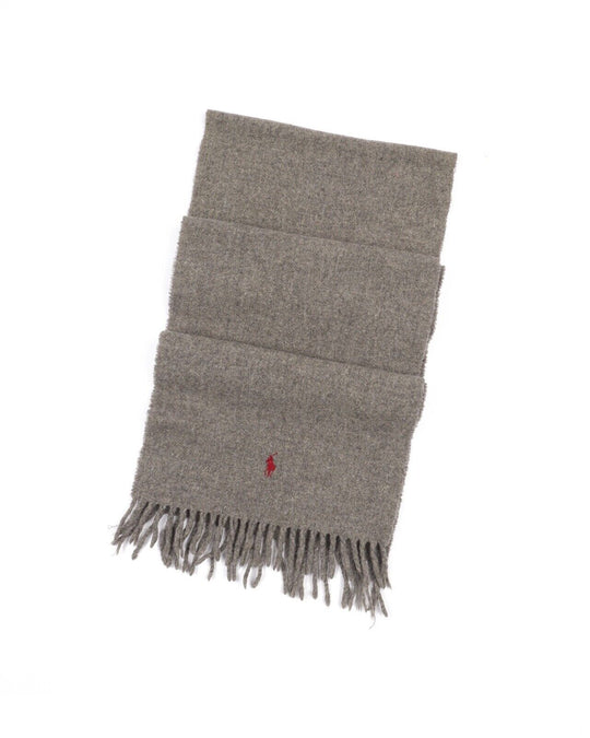 Polo By RALPH LAUREN  Grey Wool Scarf