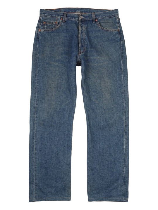 Vintage LEVIS 501 USA Denim Blue Mens 5 Pocket Jeans Size W 36 L 32