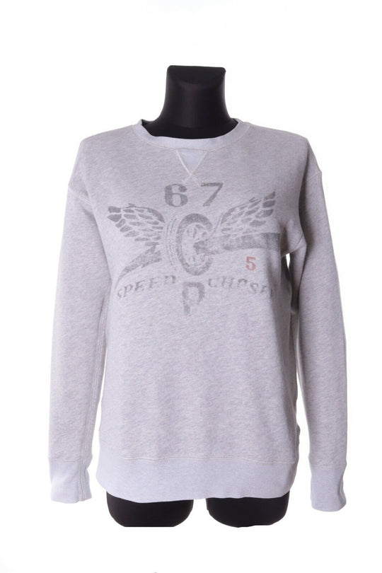 Women's POLO RALPH LAUREN Grey Cotton Sweatshirt Size XL