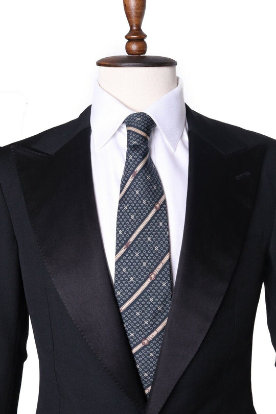 Men's CELINE PARIS 100% Silk Multicolored Tie Necktie