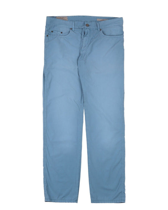 ERMENEGILDO Z ZEGNA 5 Pocket Pants Blue Cotton Mens Trousers Size 38