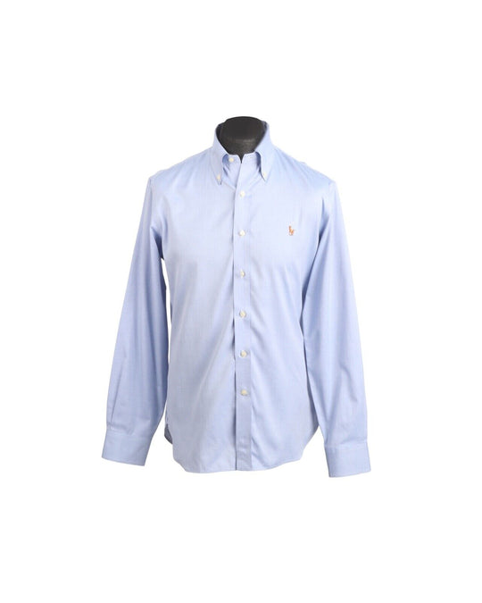 RALPH LAUREN Shirt Blue Oxford Cotton Men's Size 16 / 40-41