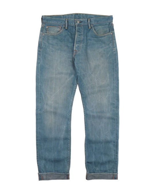 LEVI'S 501 Selvage Denim Pants Navy Blue Men's Jeans Size W 34 L 32
