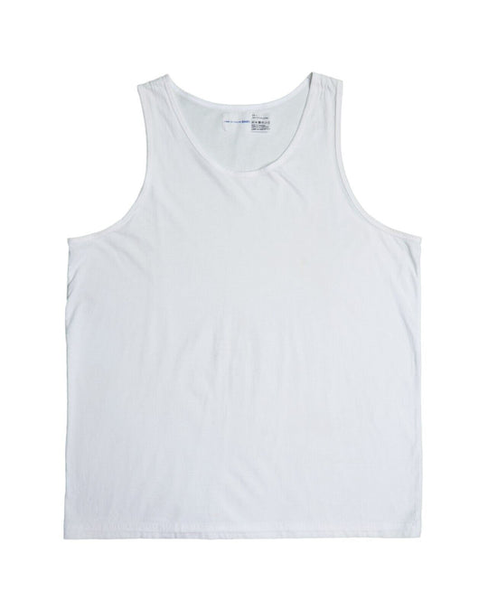 COMME DES GARCONS SHIRT T-Shirt White Cotton Tee Mens Tank Top Size X