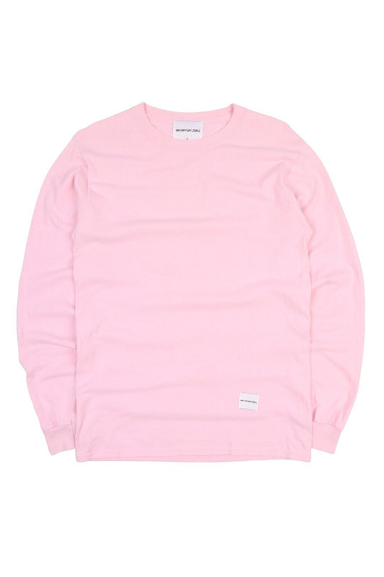 Men's MKI MIYUKI ZOKU Pink Logo Long sleeve T Shirt Size s