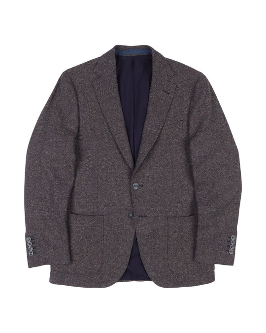 BOGGI Milano Sport Coat Patch Pockets Silk Wool Mens Blazer Size 46 IT