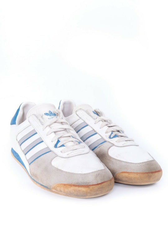 Men's ADIDAS Vintage White Leather Trainers Sneakers Size 9,5