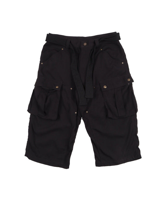 CARHARTT Cargo Belted Shorts Black Nylon Men's Size 33R