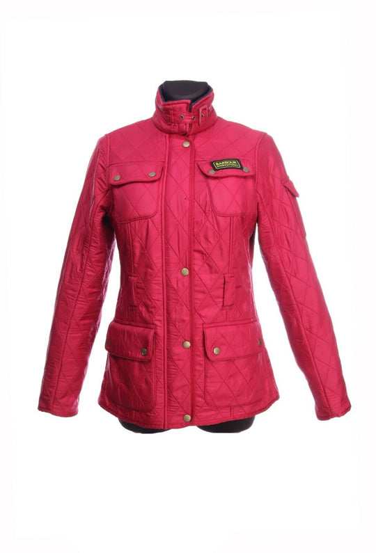 BARBOUR International Polarquilt Red Jacket Size UK 10 US 6