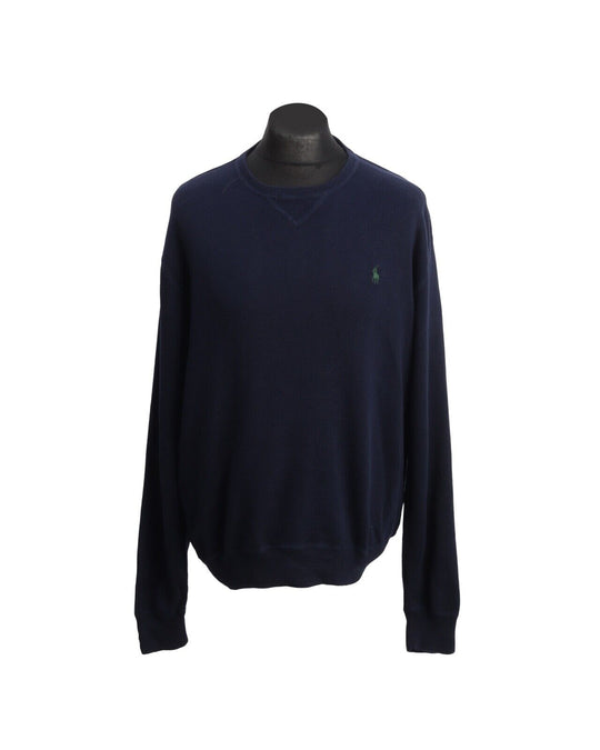 RALPH LAUREN Sweatshirt Navy Blue Cotton Men's Jumper Size XL