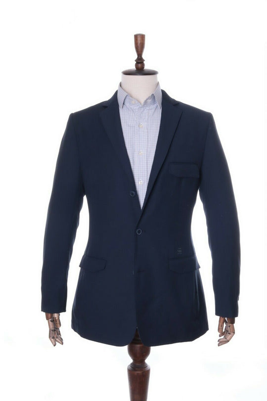 Men's G-STAR RAW DENIM Navy Wool Blend CORRECT BENDER Blazer Jacket Size 52
