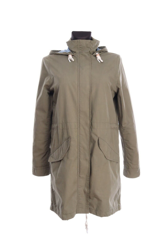 LEVI'S Dark Olive Cotton Adjustable Hooded Parka Coat Size s