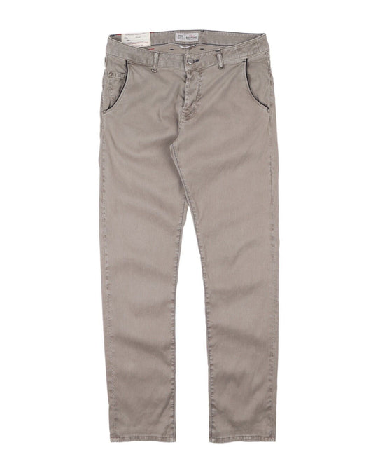 PT05 Bespoke Chino Pants Beige Linen Cotton Mens 5 Pocket Trousers Size 33