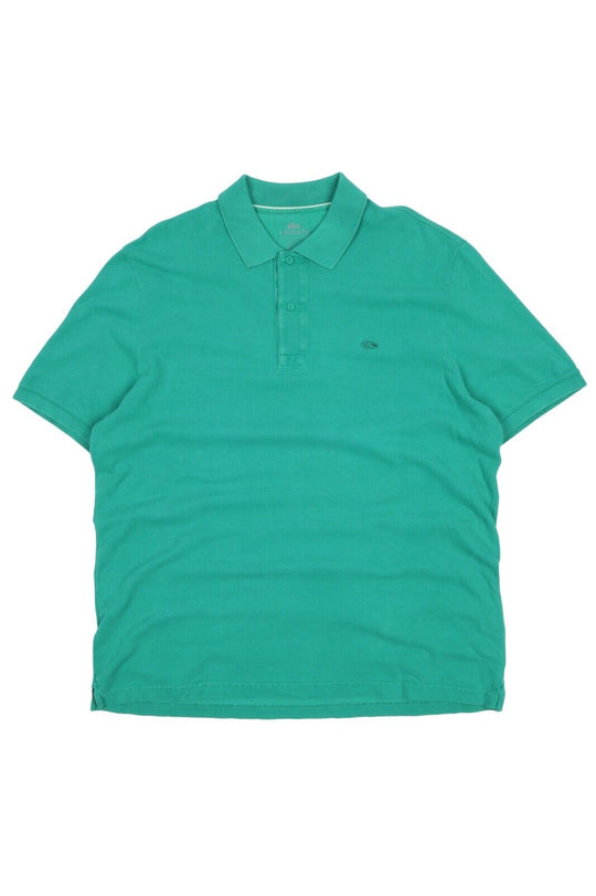Men's LACOSTE Garment Dyed Green Pique Polo Shirt Size 7 / XXL