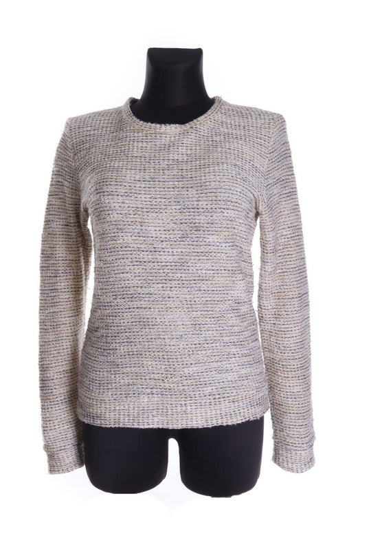 Women's APC Beige Cotton Crew Neck Pullover Sweater Size s