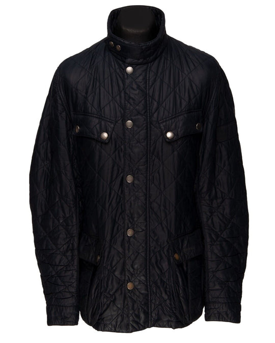BARBOUR International Ariel Quilted Jacket Navy Blue Men's Size XL