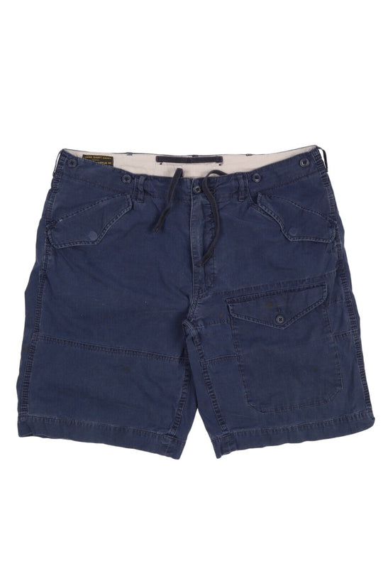 Men's Polo Ralph Lauren Navy Blue Bermuda Cargo Shorts Size 36