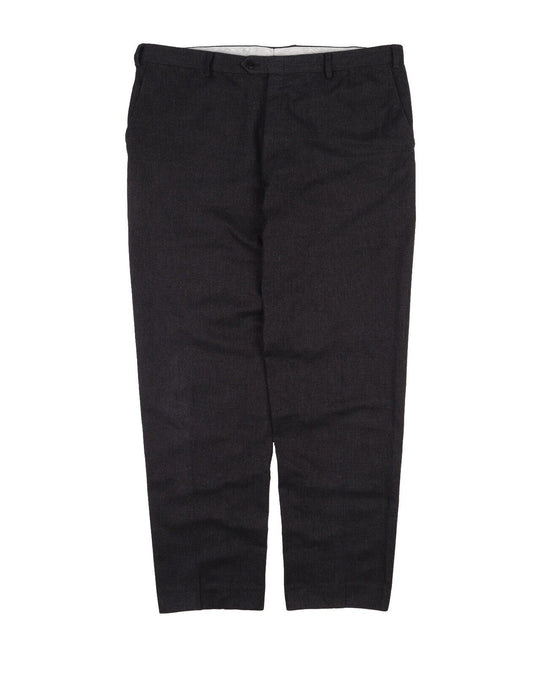 BRIONI Tigullio Pants Navy Blue Textured Men's Chino Trousers Size 58 IT
