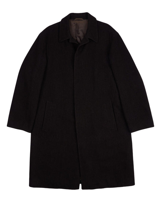 HUGO BOSS Spirit Coat Brown Wool Men's Long Jacket Size 54 IT