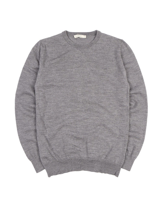 SUITSUPPLY Jumper Sweater Grey Merino Wool Crew Neck Men's Size M