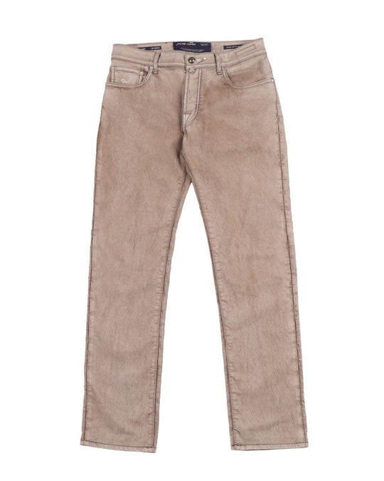 JACOB COHEN Denim Brown Faded Pattern Cotton Men's Jeans Size 33