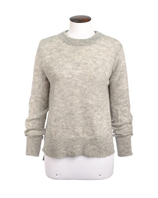 ALLSAINTS Veny Jumper Gray Mohair Crew Neck Sweatshirt Women's Size S