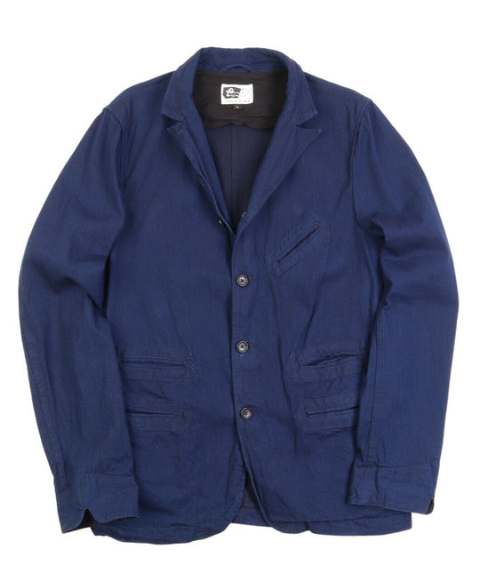 Men's ENGINEERED GARMENTS Made In USA Indigo Navy Blazer Work Jacket Size L