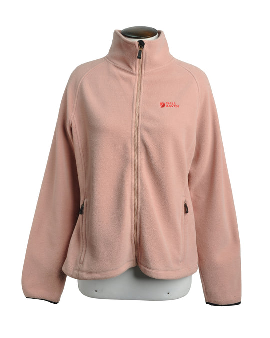 FJALLRAVEN Sweater Pink Stretch Mock Neck Womens Full Zip Size L